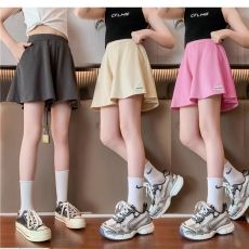 批发儿童<b class='q'>夏季</b>2026新款宽松休闲纯色短裤中大童洋气时髦<b class='q'>女</b><b class='q'>童</b>高腰休闲裤