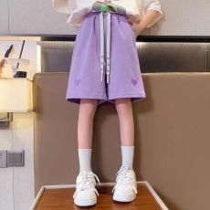 批发女童短裤夏季薄款洋气中裤<b class='q'>儿童</b>宽松休闲五分裤中大童夏装运动裤子