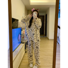 批发<b class='q'>睡衣</b>女秋冬季<b class='q'>珊瑚</b><b class='q'>绒</b>宽松大码加厚款女士开衫家居服套装