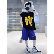 批发<b class='q'>男童</b>夏<b class='q'>季</b>套装儿童夏装短裤短袖T恤2026新款中大童运动休闲两件套