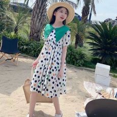 批发<b class='q'>女</b><b class='q'>童</b><b class='q'>连衣</b><b class='q'>裙</b>夏装2026新款儿<b class='q'>童</b>甜美娃娃领公主风中<b class='q'>大</b><b class='q'>童</b>夏季薄款裙子
