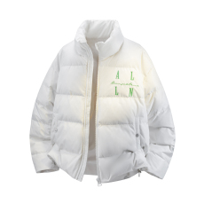 批发ALLIN<b class='q'>秋</b>冬重磅新款羽绒服男潮牌高街美式字母刺绣加绒宽松外套