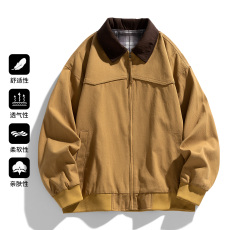 批发M182冬季新款<b class='q'>复古</b>潮牌休闲工装夹克男女同款外套<b class='q'>日系</b>翻领夹克可