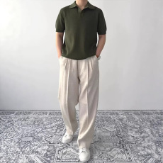 批发美式复古<b class='q'>棉麻</b>工装西<b class='q'>裤</b>男薄款透气宽松直筒长<b class='q'>裤</b>老钱风亚麻西装<b class='q'>裤</b>潮