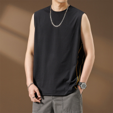批发户外潮牌运动无袖<b class='q'>T</b><b class='q'>恤</b>男款夏季薄款宽松速干短袖<b class='q'>男生</b>坎肩背心