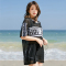 2019韩版性感黑色三件套泳衣女BIKINI宽松长袖防晒衣比基尼罩衫轮播图4