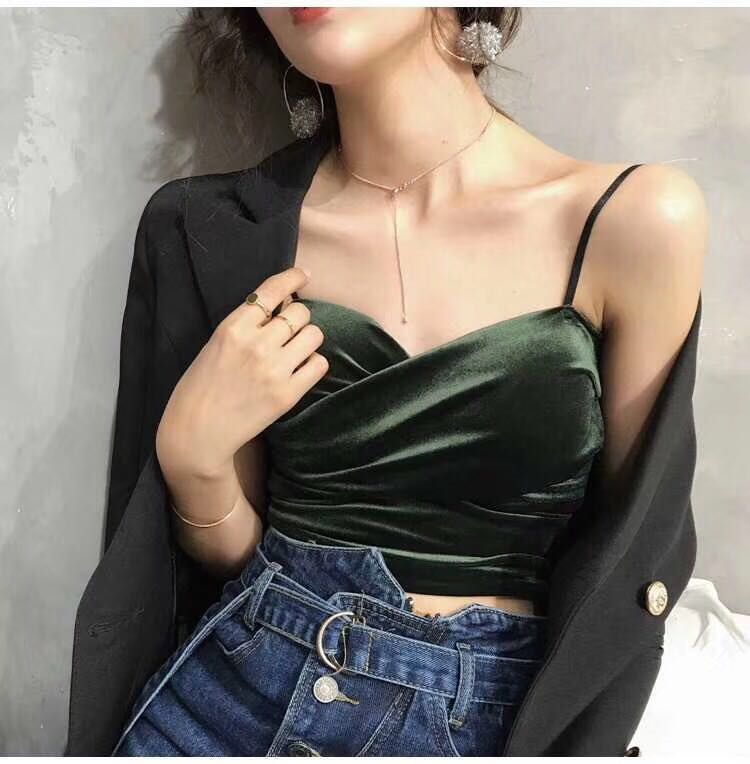 实价欧美站网红美背吊带mschf外穿女性感显瘦ins潮背心裹胸