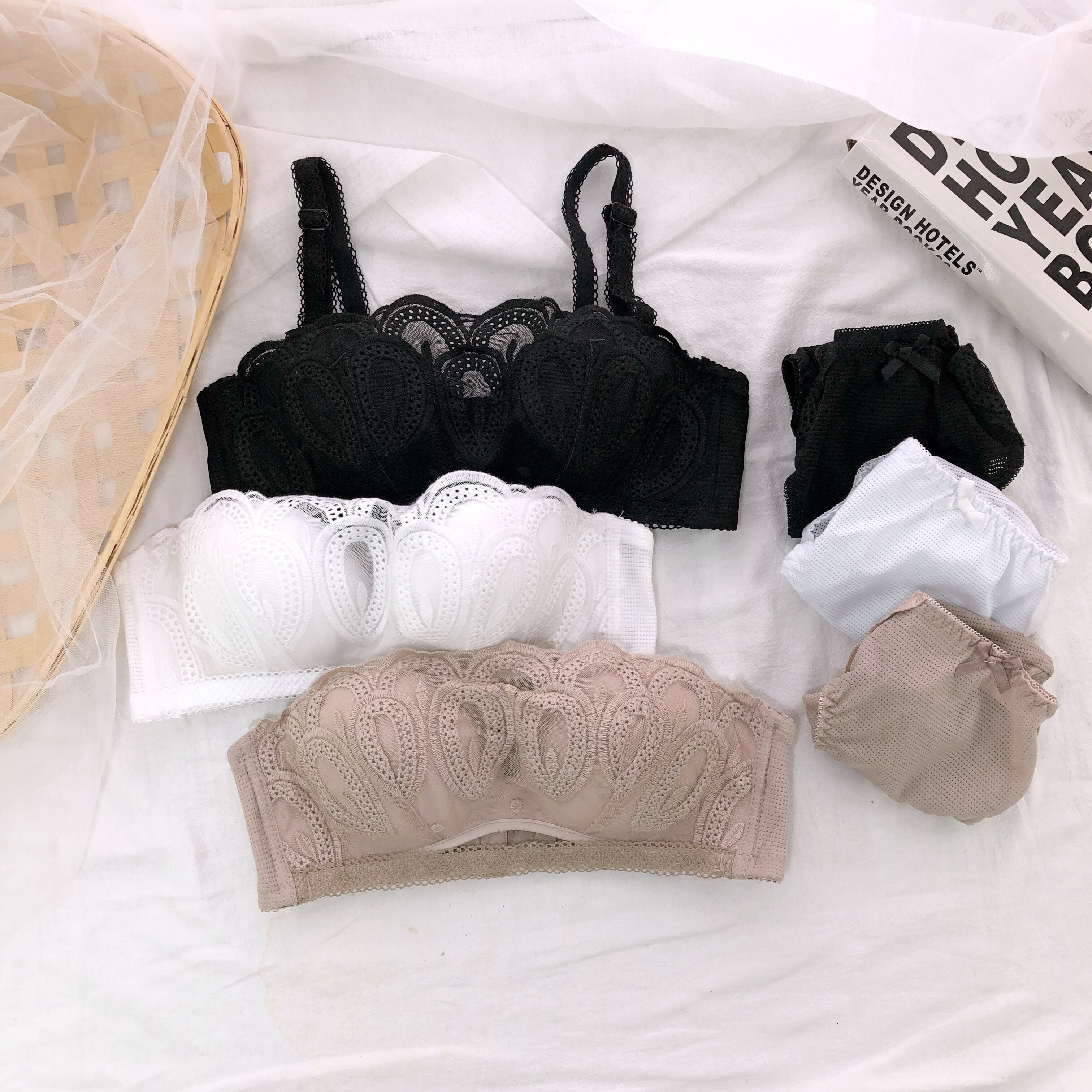 实拍实价 控39 无钢圈文胸聚拢小胸收副乳防下垂少女胸罩肩带可拆