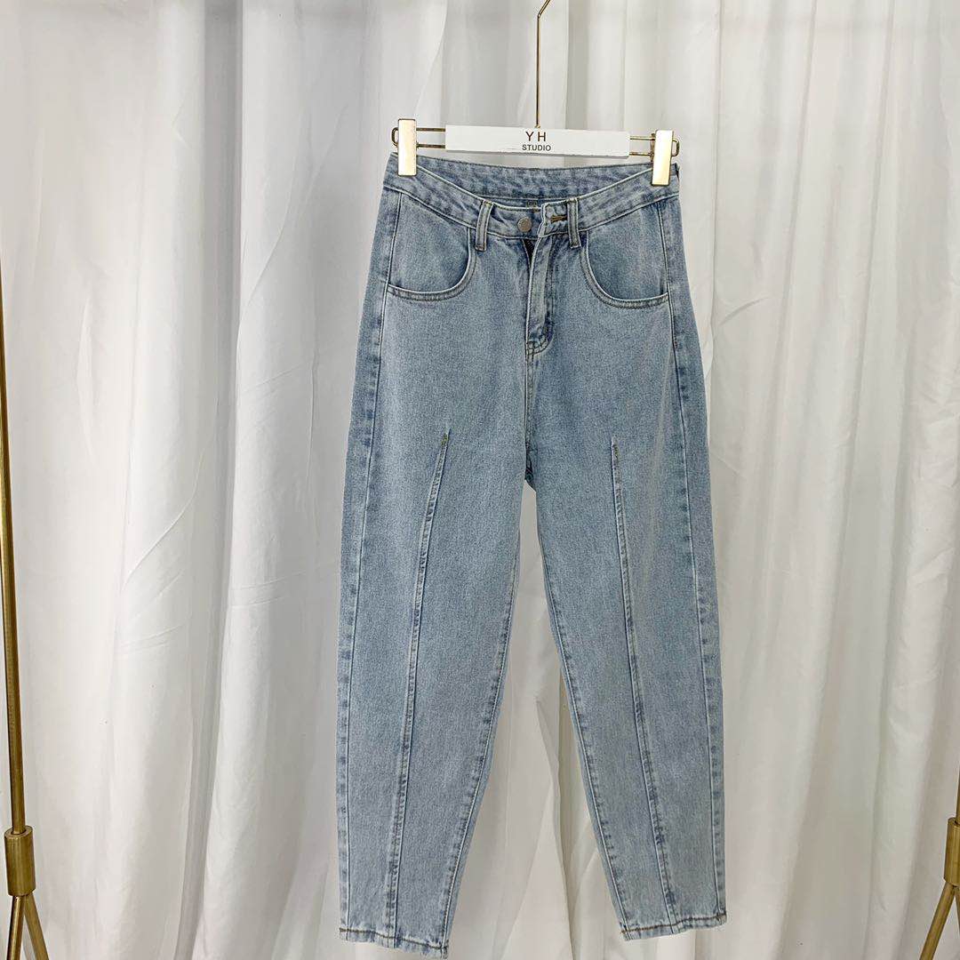 Buy Lin Shanshan nine-point jeans women's loose 2019 new spring and ...