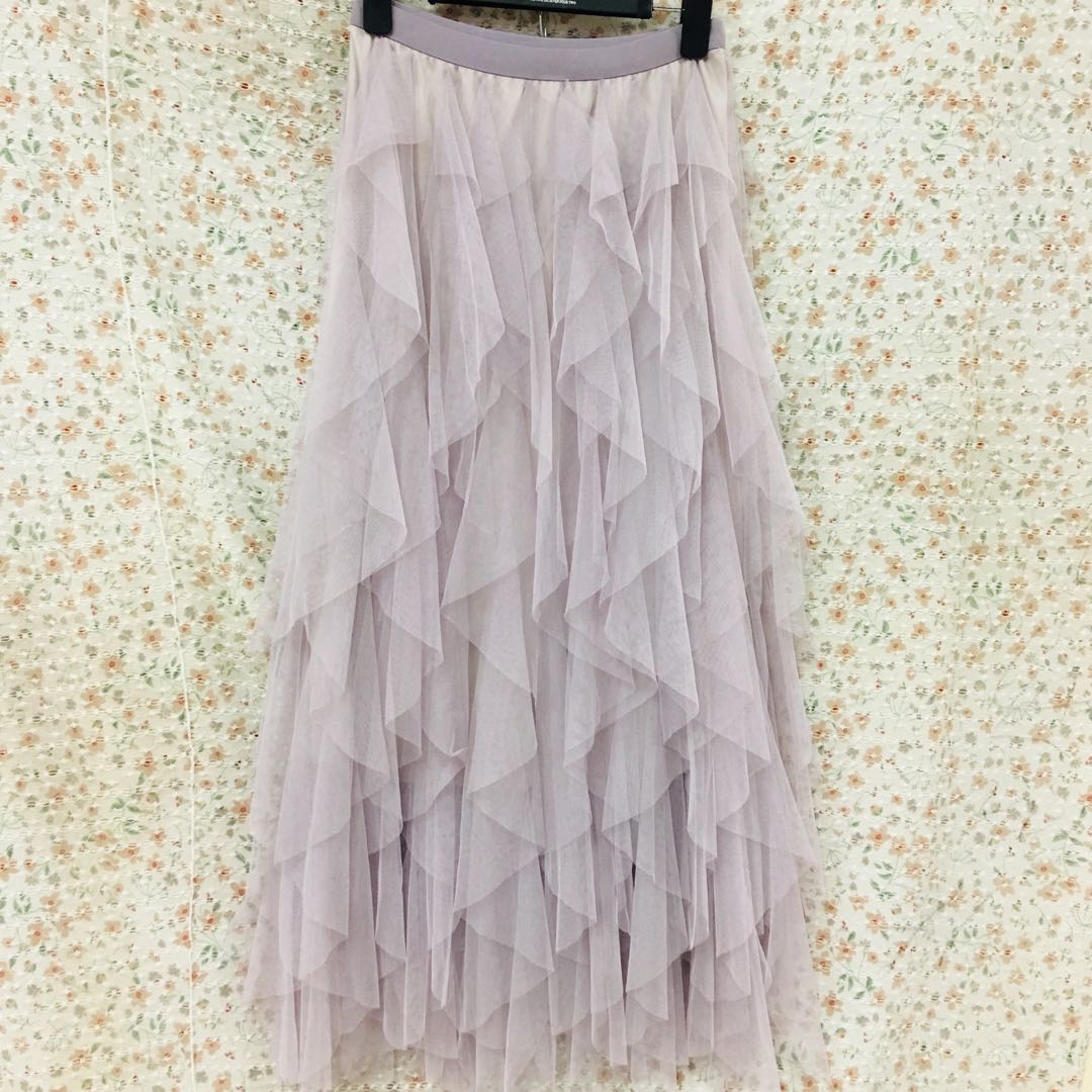 网红抖音纱裙女半身裙春夏网纱层层蛋糕裙超仙蓬蓬