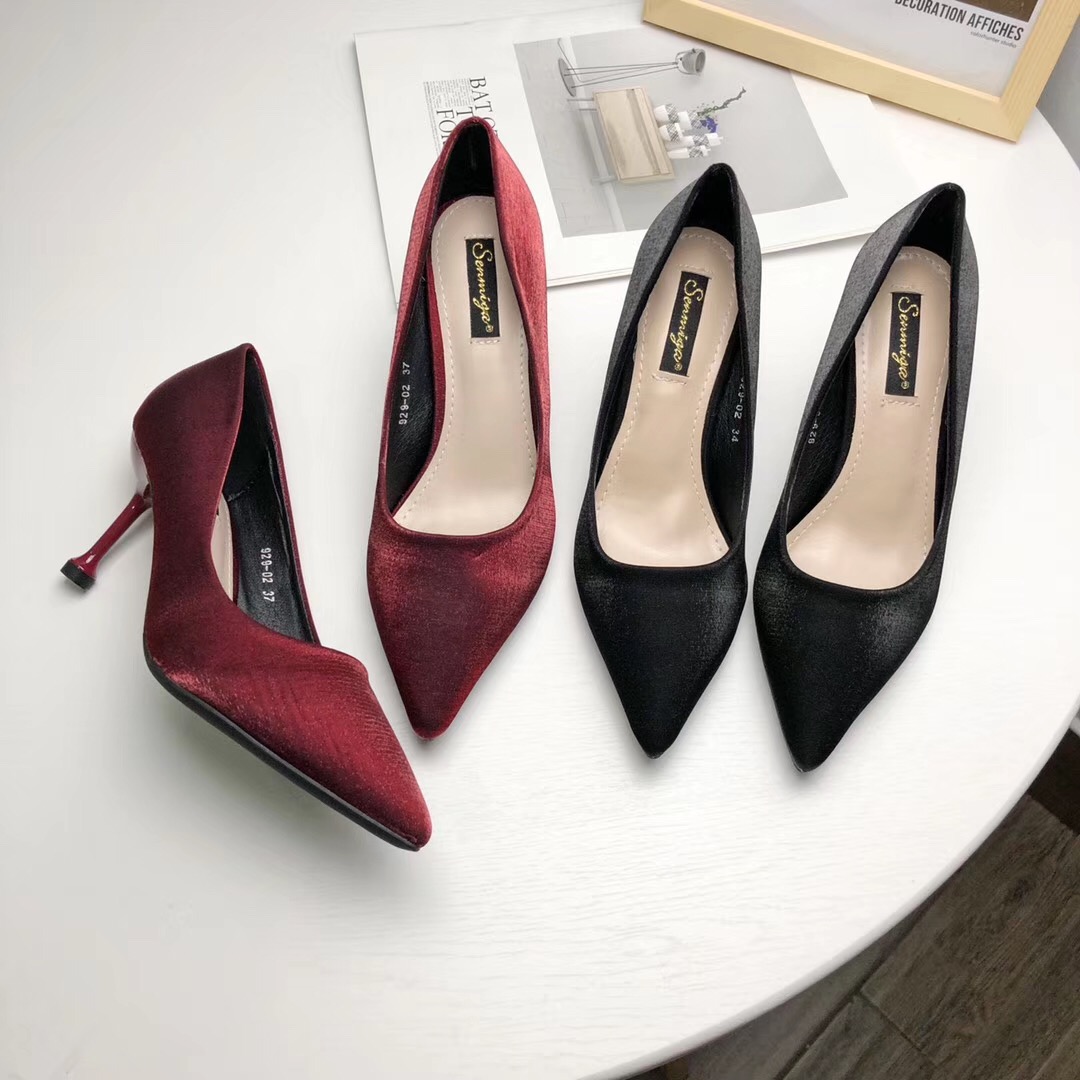 2019新品性感超细跟大方跟鞋新品上市高跟鞋