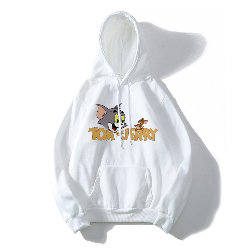 抗球250克猫和老鼠卫衣秋宽松连帽新款帽衫韩版宽松ins潮上衣