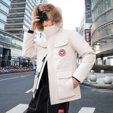 批发男士冬季外套新款羽绒服韩版潮流学生男装衣服白鸭绒袄带毛领短款
