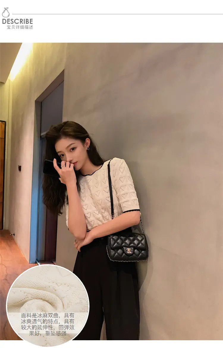 러블리 하트 배색 니트 상세 이미지 5