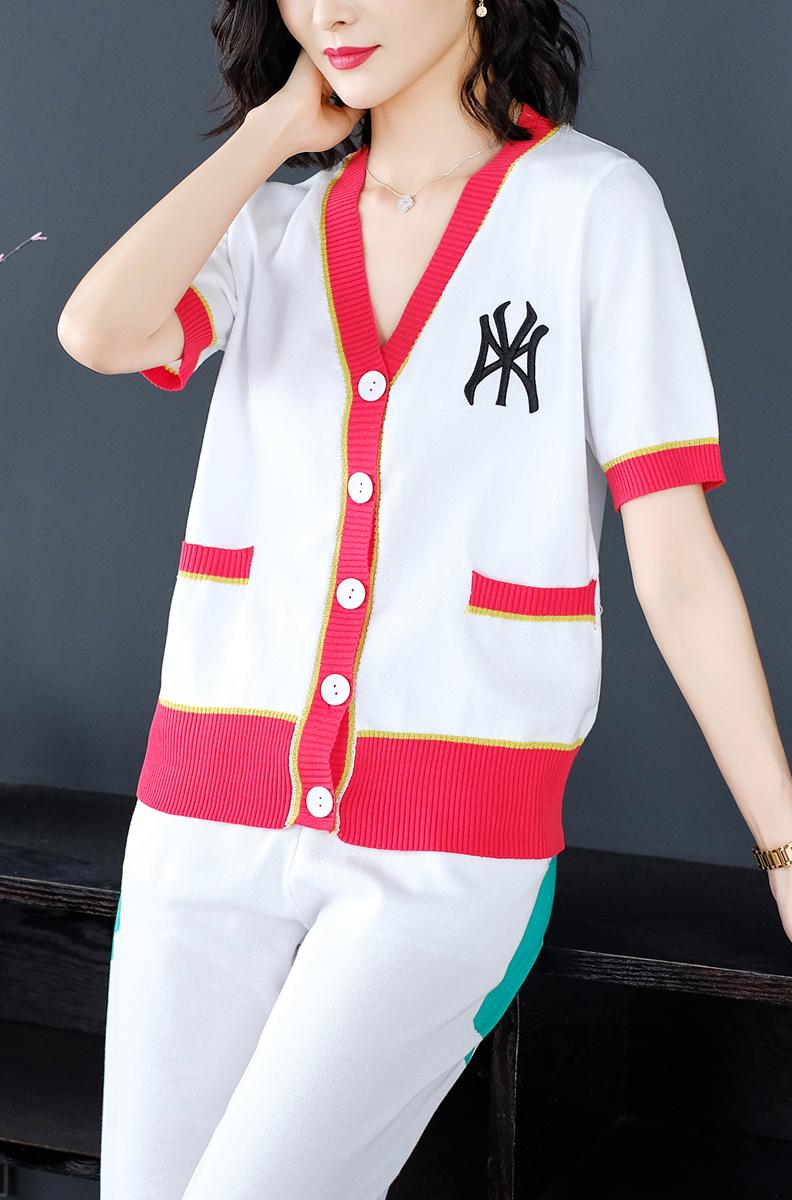 革尚最美休闲运动套装女2020新款春秋季宽松时尚冰丝运动服两件套