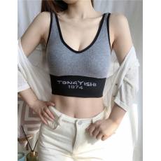 批发2024新款显瘦内搭运动小吊带背心女外穿韩版字母短款