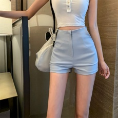 批发实拍 简约时尚直筒高腰清新<b class='q'>个性</b>百搭休闲短裤外穿<b class='q'>打底裤</b>