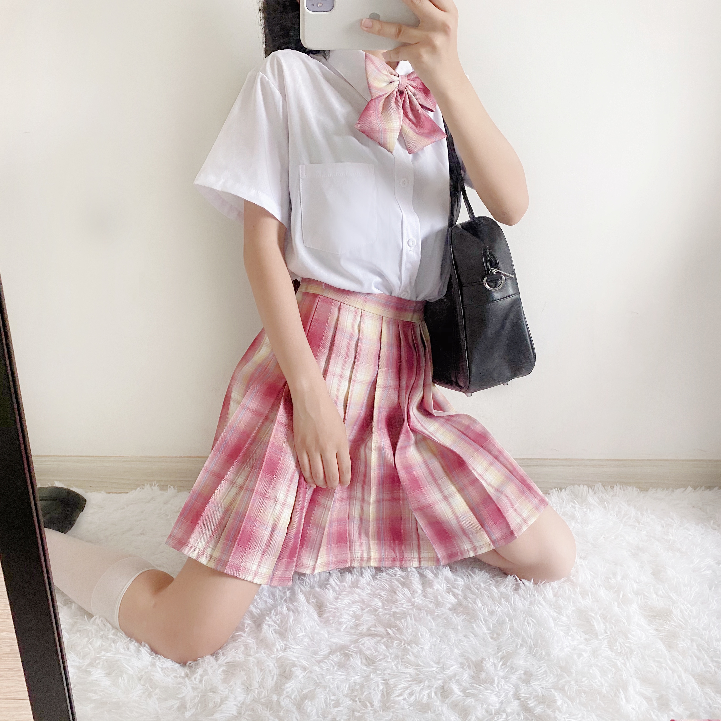 实拍现货爱神520特别版jk制服原创预售日系可爱软妹格子裙