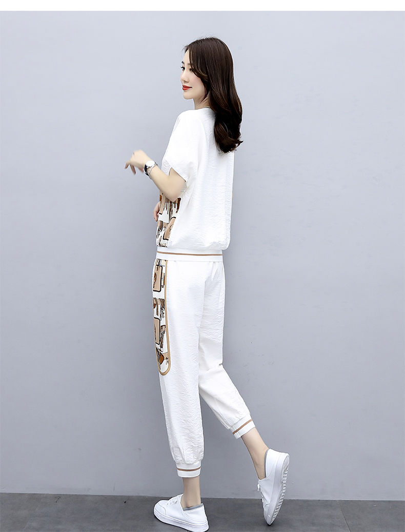 休闲时尚运动套装2020年新款夏装气质洋气女神范衣服夏天两件套