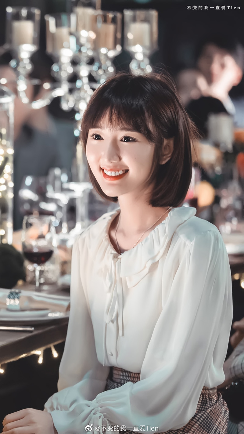 三十而已顾佳童瑶同款娃娃领长袖衬衫女修身收腰高腰格纹半身裙_暮沐