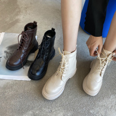 批发显脚小马丁靴薄款透气弹力网红瘦瘦中筒女鞋