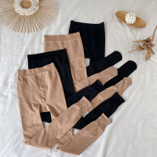 批发实拍~胖MM加绒打底袜大码女装锦纶加绒袜裤加肥加大踩脚打底裤