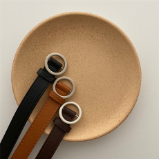 批发实拍实价 韩国ins复古无孔圆扣皮带女百搭网红腰带女