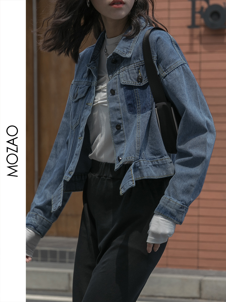 mz牛仔外套女2020年新款宽松韩版bf百搭减龄洋气短款春秋夹克上衣