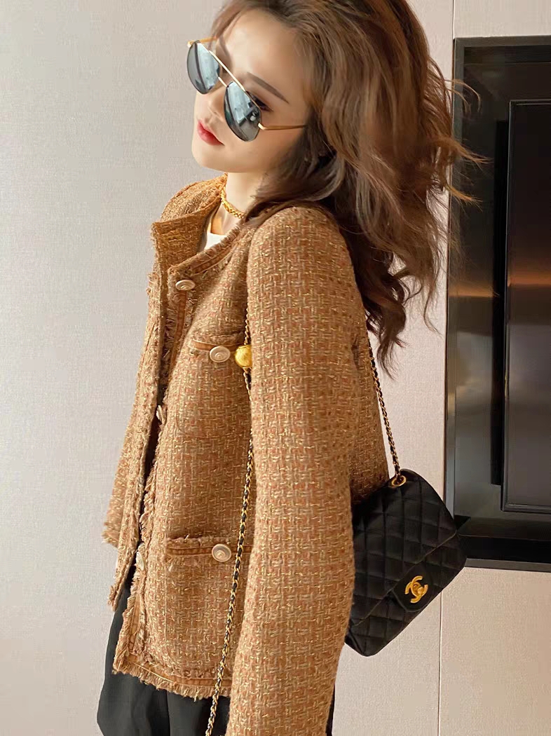 小香风外套女秋冬百搭2020年新款小个子炸街宽松法式名媛上衣短款