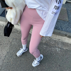 批发已出货  纯色松紧腰修身弹力<b class='q'>运动</b>休闲打底裤
