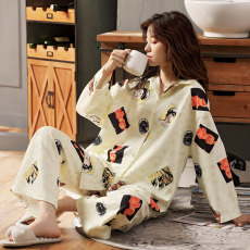 批发月子服孕妇睡衣哺乳秋冬季产后12月份11产妇出院服空气棉冬天套装