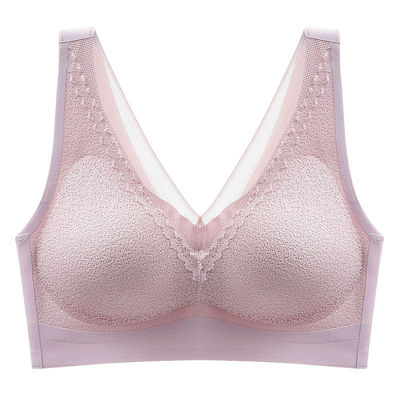 泰国6.0乳胶内衣女无钢圈无痕美背心夏季薄款小胸聚拢运动文胸罩