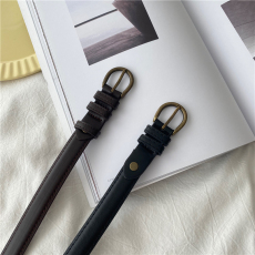 批发实拍实价  韩国ins复古细皮带女简约百搭细皮带学生牛仔裤腰带女