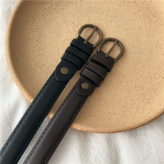 批发实拍实价  韩国ins复古细皮带女简约百搭细皮带学生牛仔裤腰带女