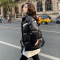 小谷粒织带拼接羽绒服女冬季2020新款立领拉链宽松90白鸭绒外套潮轮播图3
