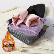 批发实拍】600/700克秋冬加绒加厚孕妇护宫护腰一体打底裤袜踩脚彩棉 