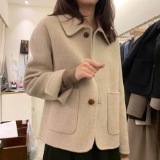 批发<b class='q'>韩国</b>东大门2025秋冬新款翻领舒适系扣开衫外套<b class='q'>女</b>宽松呢子百搭上衣