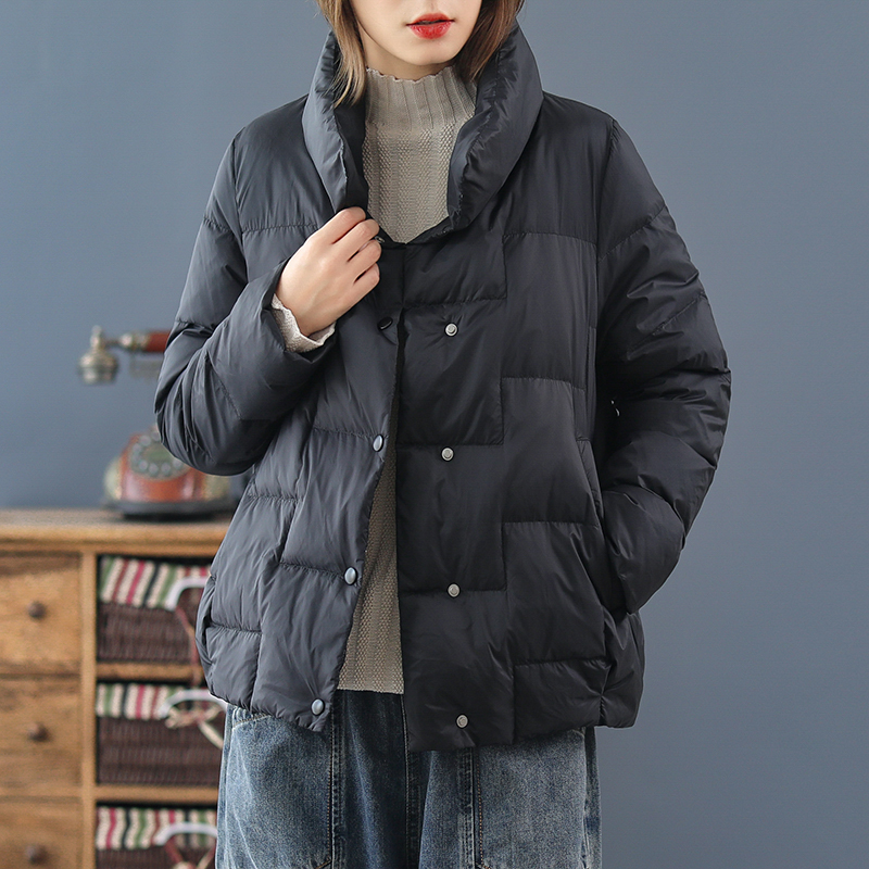2020冬新款女短款立领轻薄羽绒服时尚韩版学生小个子ins潮流