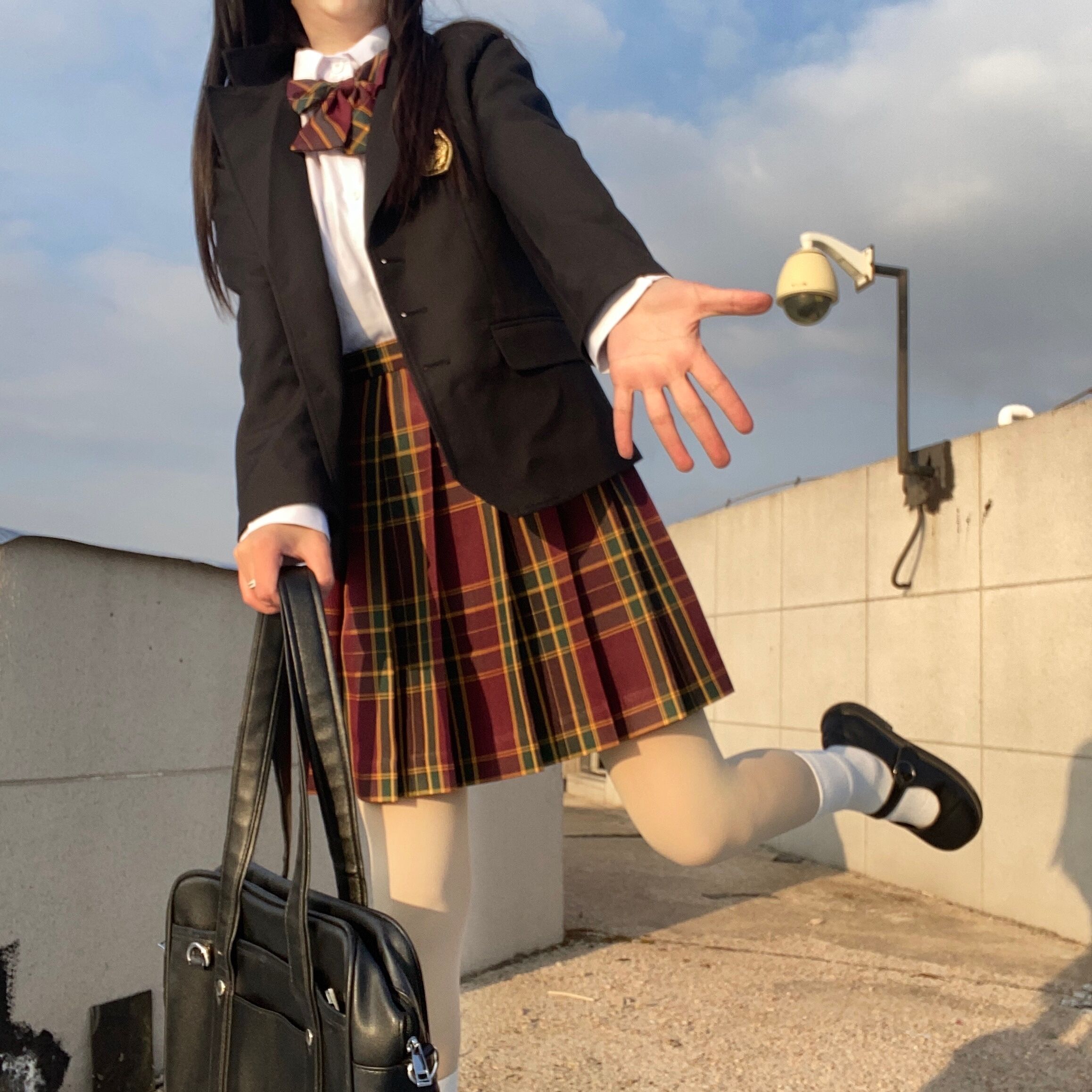 实拍现货 jk格裙 山楂树 2021春季新款 显白套装