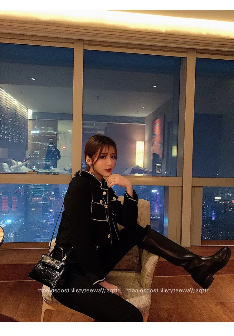 lady alice赵静 小香风复古名媛外套半身裙套装网红洋气套装新款