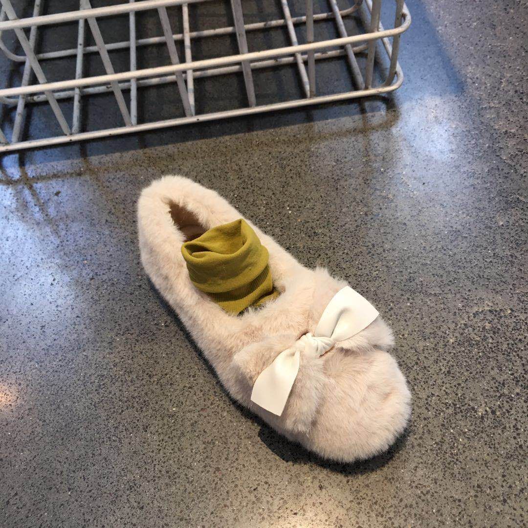 休闲简单舒适毛毛女鞋
