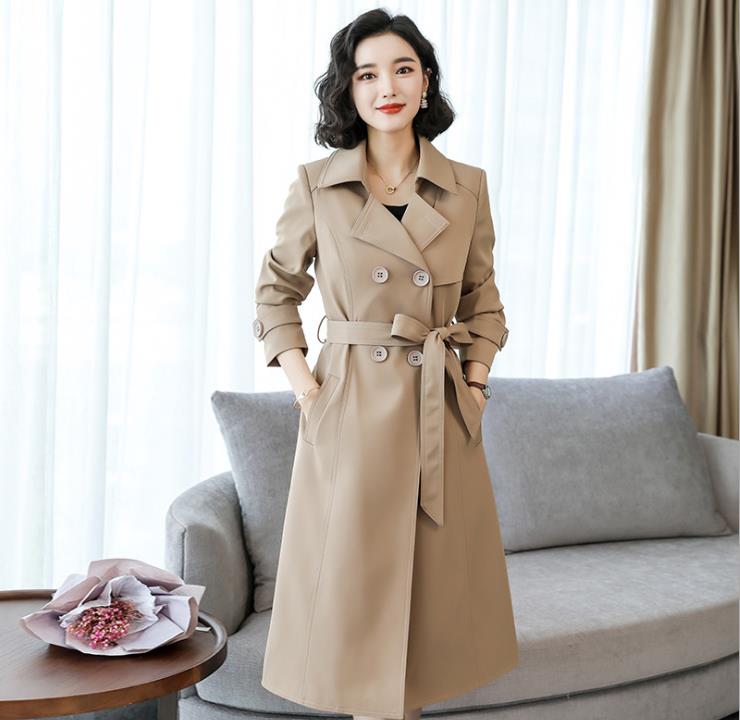 2020秋冬季新款风衣女中长款过膝女式大码气质大气高端长款外套