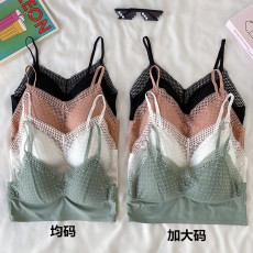 批发实拍大码大弹力V领美背<b class='q'>内衣</b>塑形轻薄<b class='q'>内衣</b><b class='q'>无</b><b class='q'>钢圈</b>打底背心吊带200斤