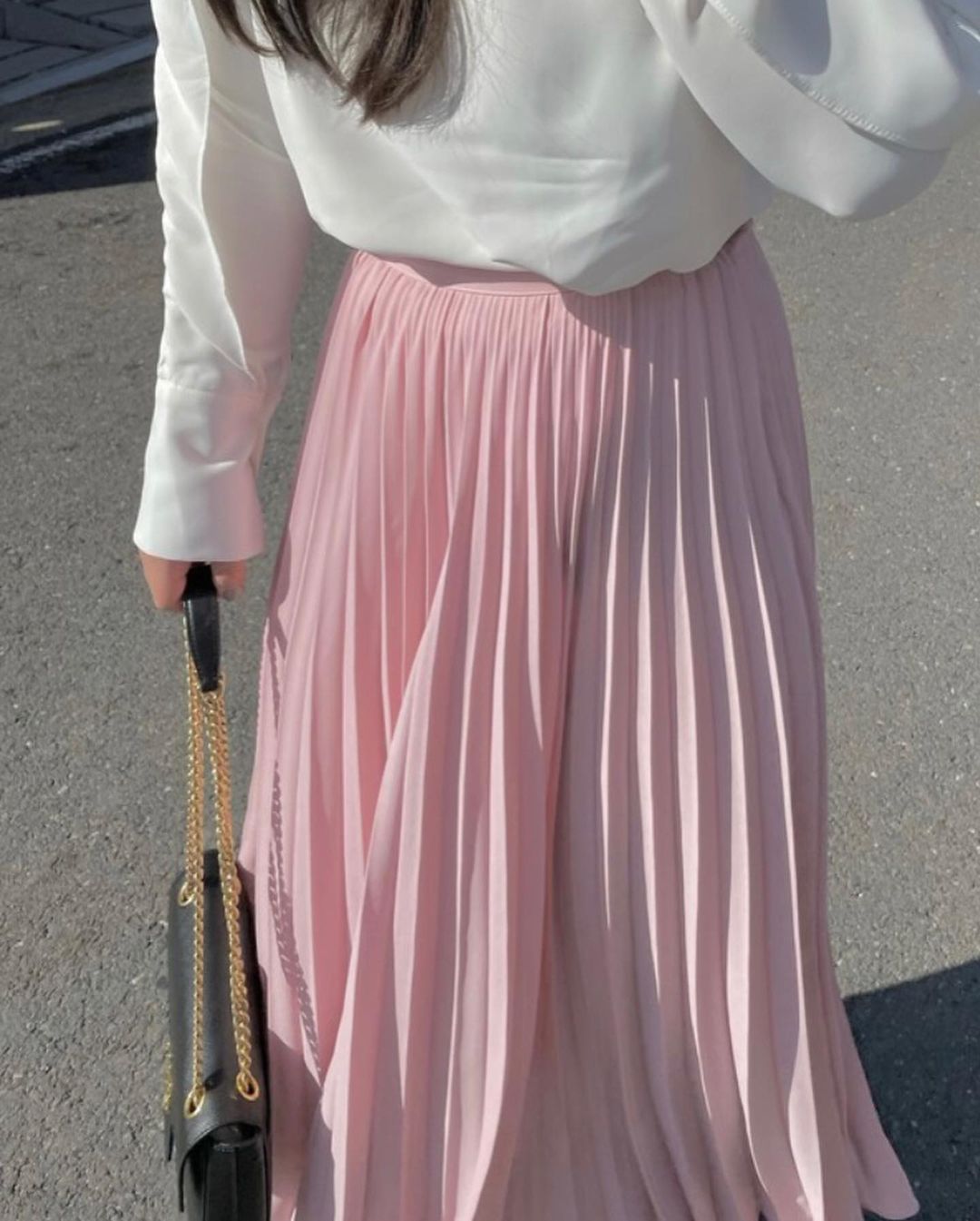 现货 韩国东大门气质松紧腰百褶裙半身长裙 2021夏秋款-1995工作室817