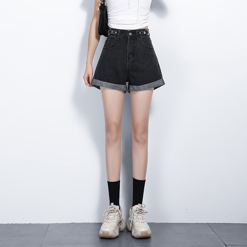 高腰牛仔短裤女超高腰显瘦夏季宽松2021年新款夏装春款女装潮外穿