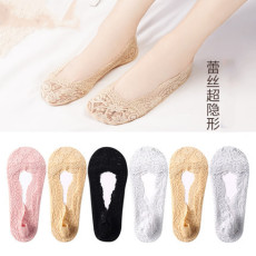 批发<b class='q'>船</b><b class='q'>袜</b>夏季薄款<b class='q'>浅口</b>隐形蕾丝硅胶防滑短<b class='q'>袜</b>纯棉底短丝<b class='q'>袜</b>夏天女士袜子