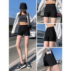 批发打底短裤女<b class='q'>夏</b>防走光安全裤可外穿弹力紧身春秋不卷边黑色瑜伽热裤
