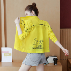 批发夏季休闲短外套防晒衣女薄款2021年新款女士棒球服外穿上<b class='q'>衣服</b>夹克