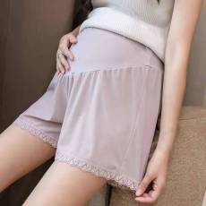批发实拍夏季新款冰丝休闲<b class='q'>隐形</b>调节托腹孕妇打底裤外穿三分安全短裤
