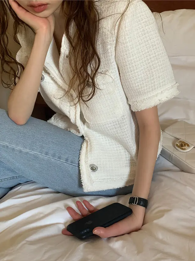 투울 크롭 가디건 상세 이미지 3